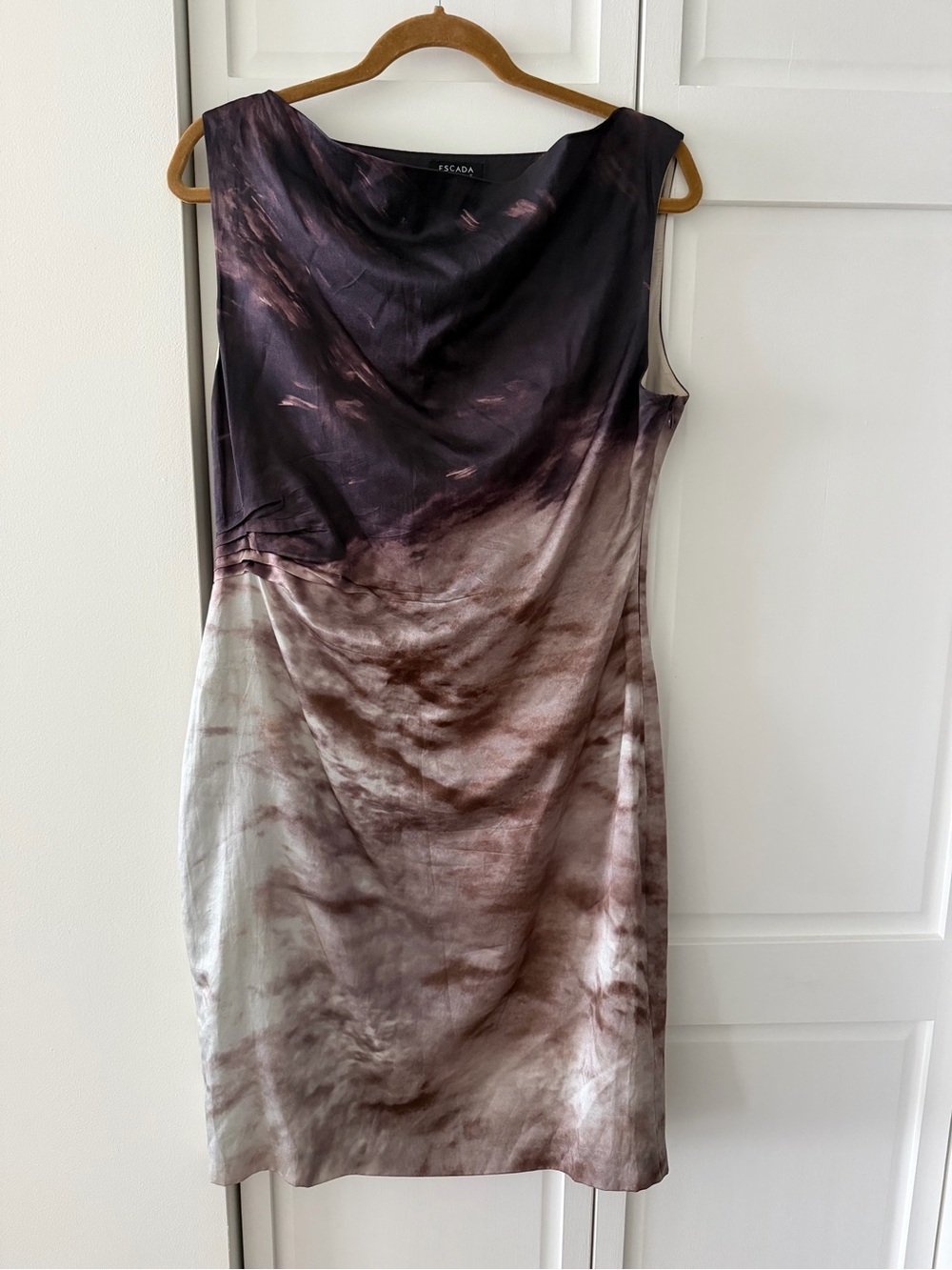 Escada Sport Ombre-Effect Ruched Sheath Dress - Size 8/10 (EU 40)